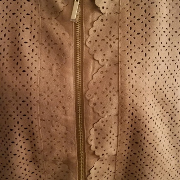 NWT Chicos Faux Suede Jacket Ladies - Picture 2 of 7